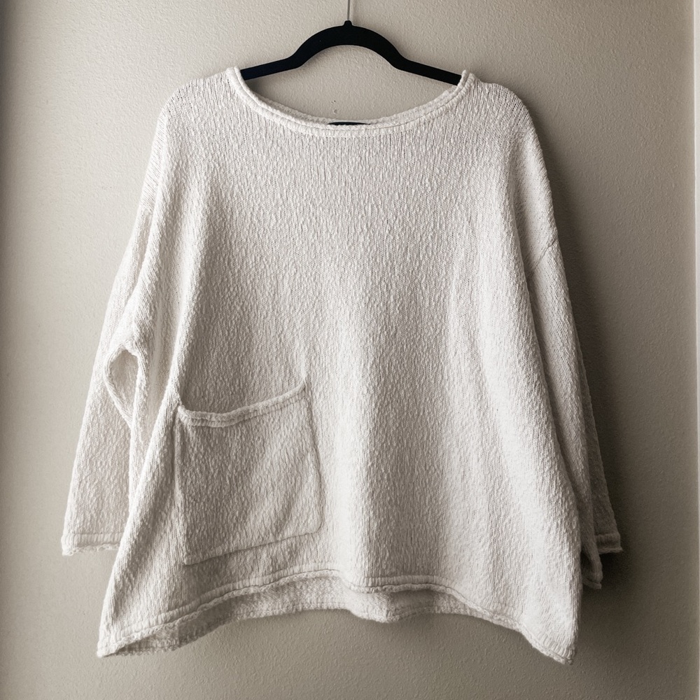 Cozy Cream Crew Neck Sweater